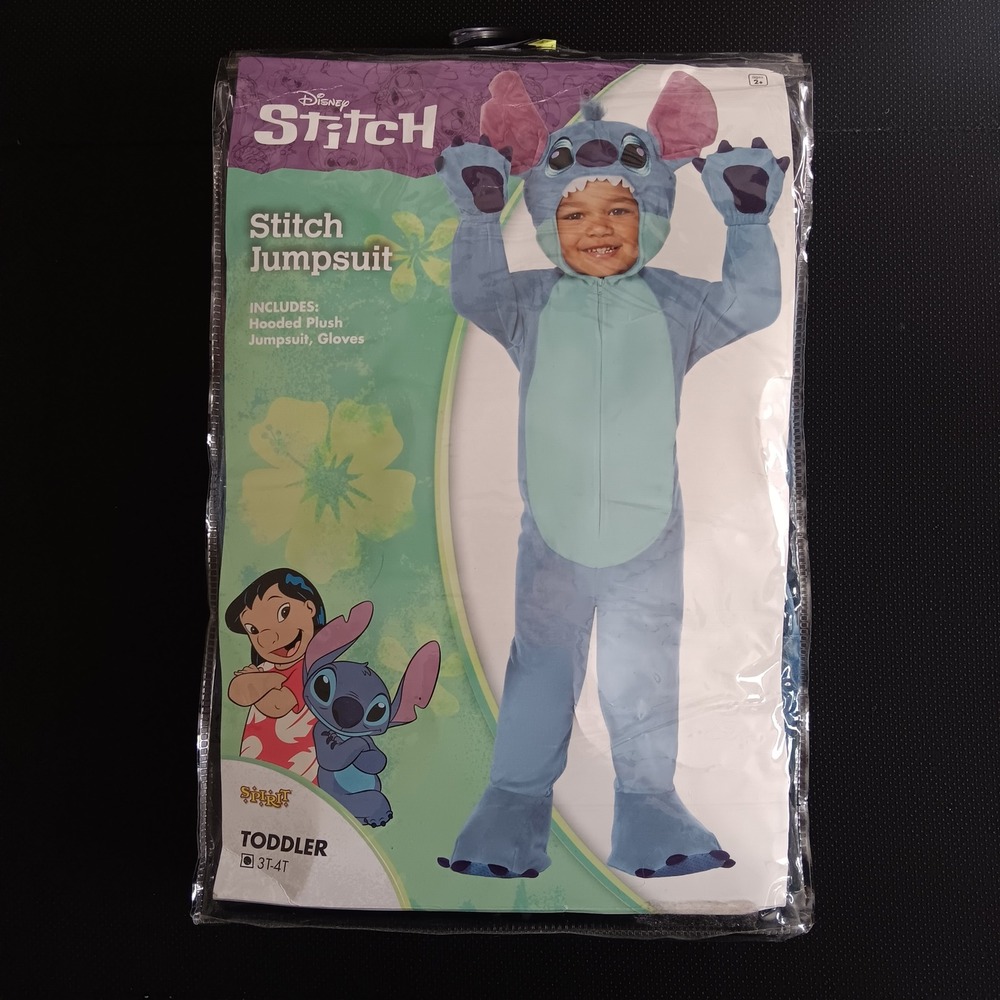 Spirit Disney STITCH Jumpsuit Halloween Pretend Cosplay Costume Toddler 3T-4T